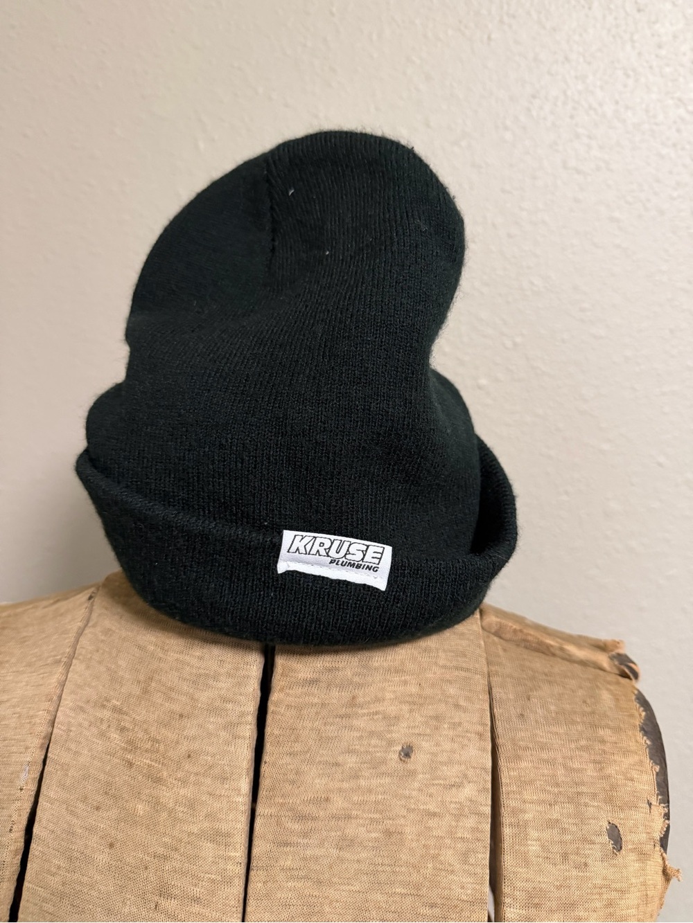 Black Knit Beanie Hat